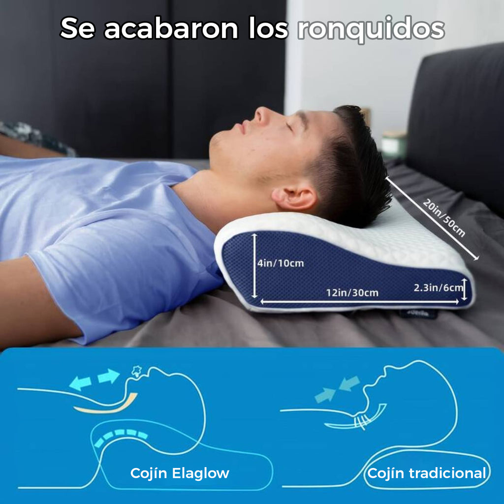 Almohada Ortopédica Elaglow® - Mejora la Calidad de tu Sueño