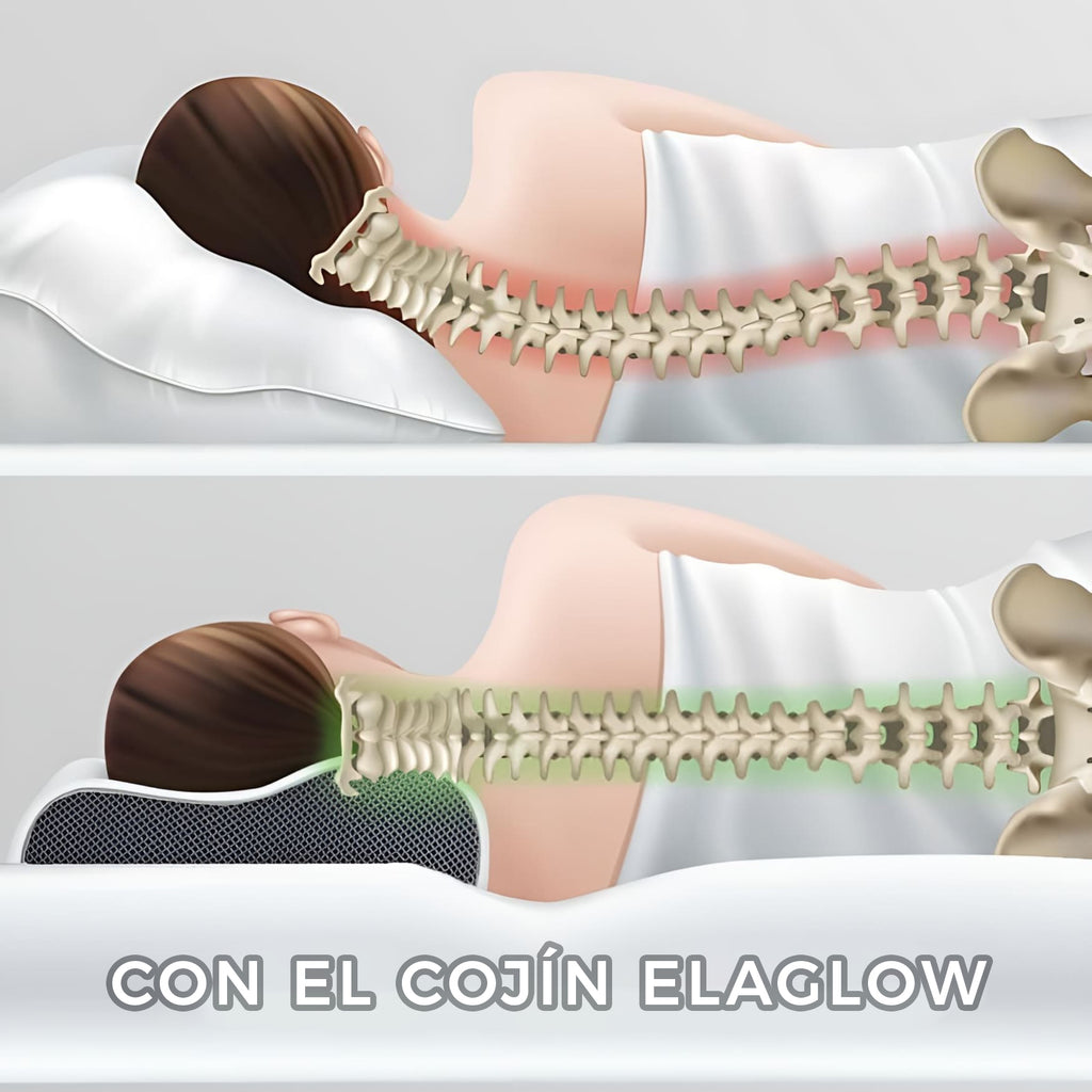 Almohada Ortopédica Elaglow® - Mejora la Calidad de tu Sueño